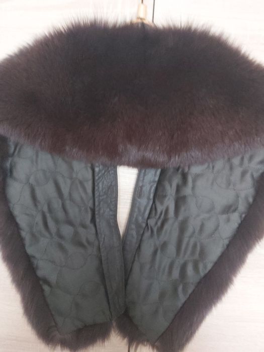 натуральный меховой воротник песец