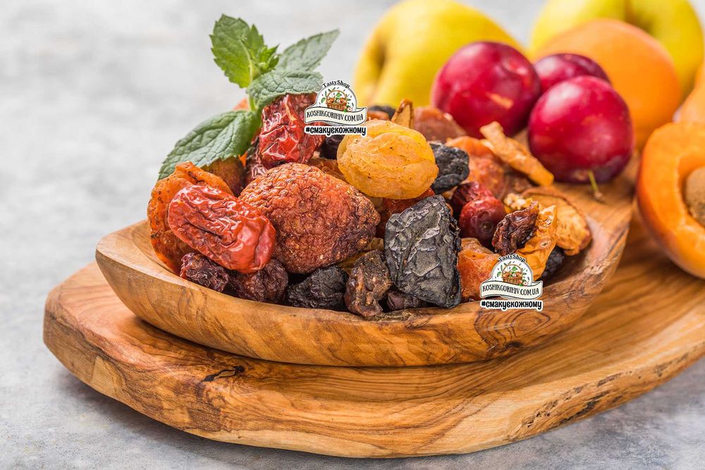 Сухофрукти для узвару для компоту Сушка Яблука Груші Шипшина та ін