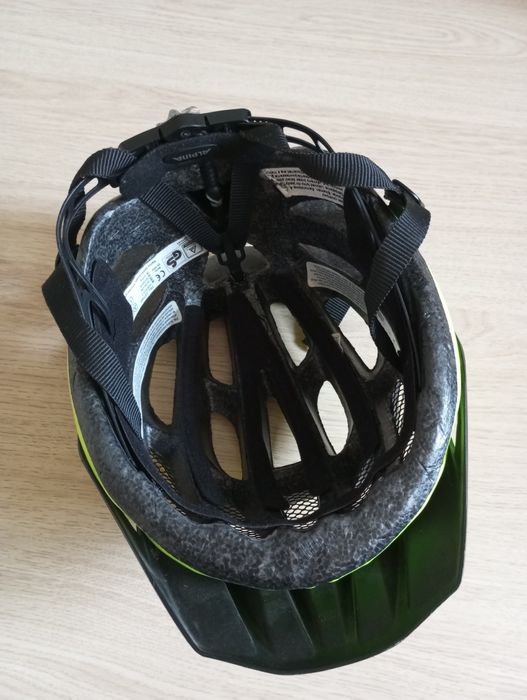 Kask rowerowy Alpina 50-55, dziecięcy, lampka z tyłu, bdb