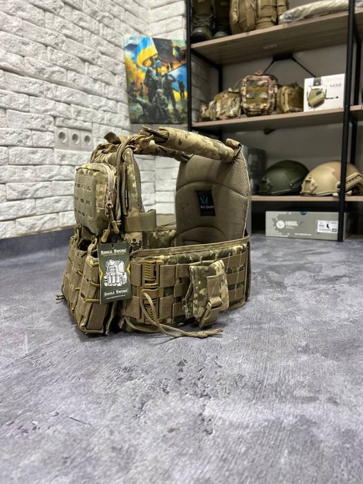 Оригинал плитоноска Single Sword пиксель, плитоноска, быстрый сброс