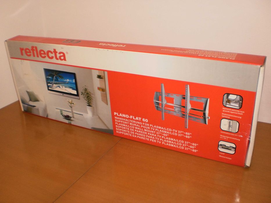 Suporte parede TV LED Refleta plano-FLAT 60 NOVO na caixa