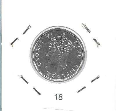 Rodésia do Sul -  - 1 Shilling - 1941 - - George VI - - Moeda de Prata