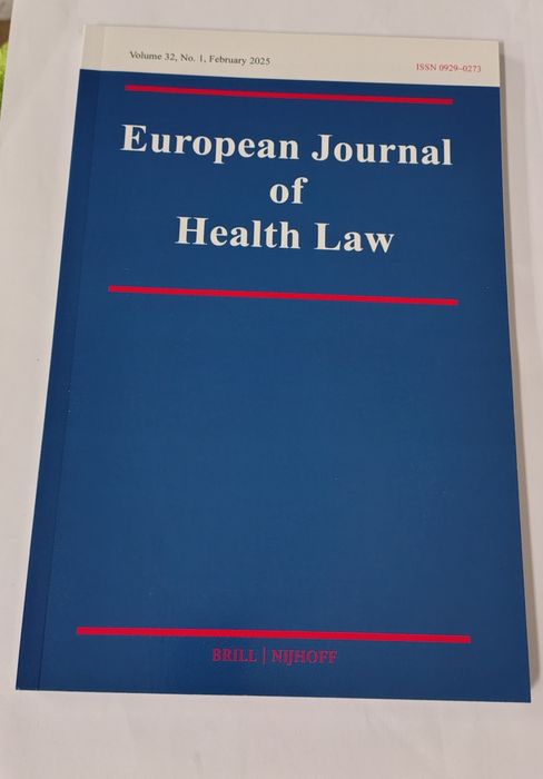 European Journal of Health Law

Volume 32, No. 1, February 2025

Brill