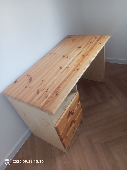 Biurko z drewna 120x57.5