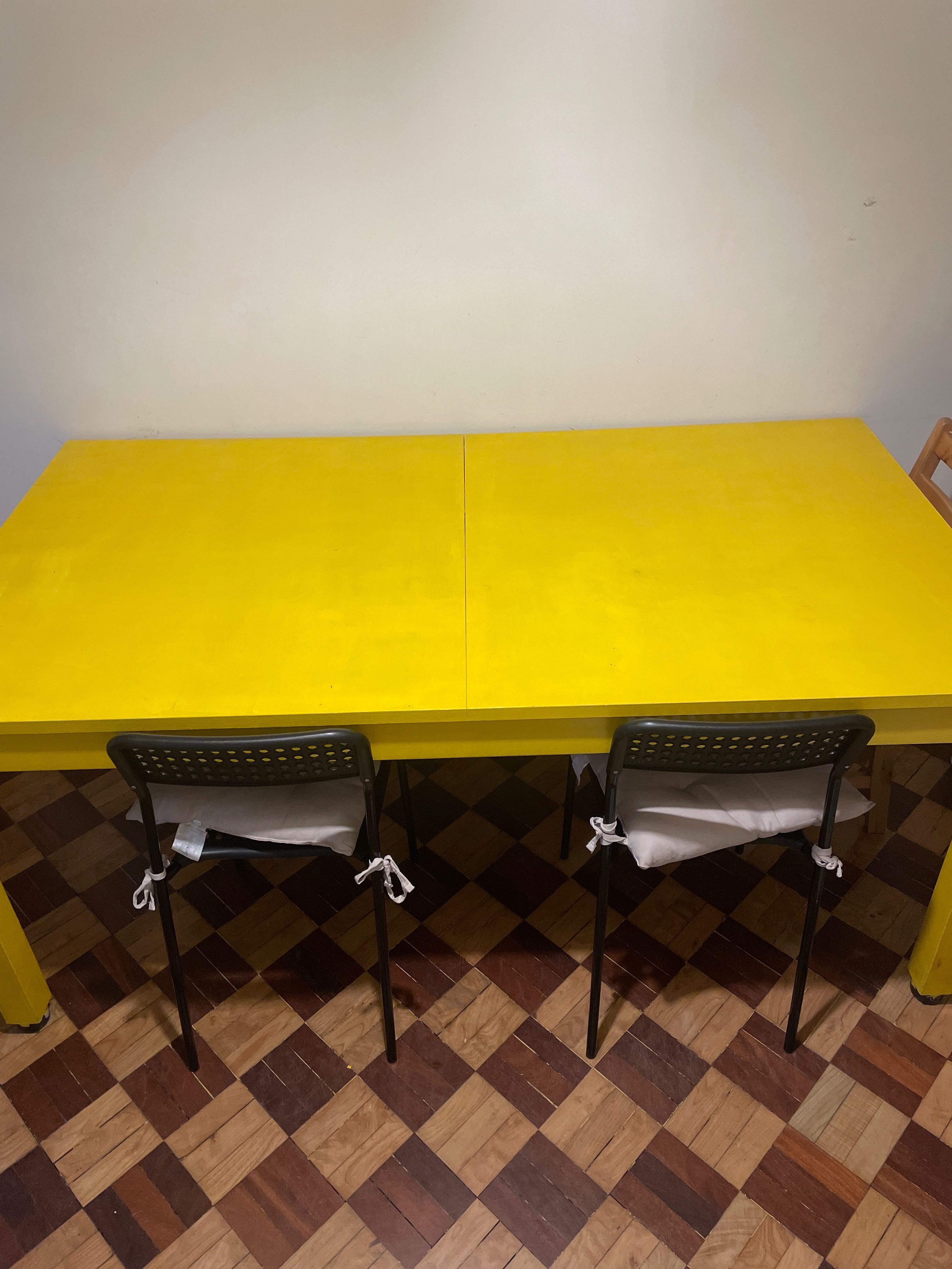 Mesa IKEA 1,75x95 + 3 cadeiras