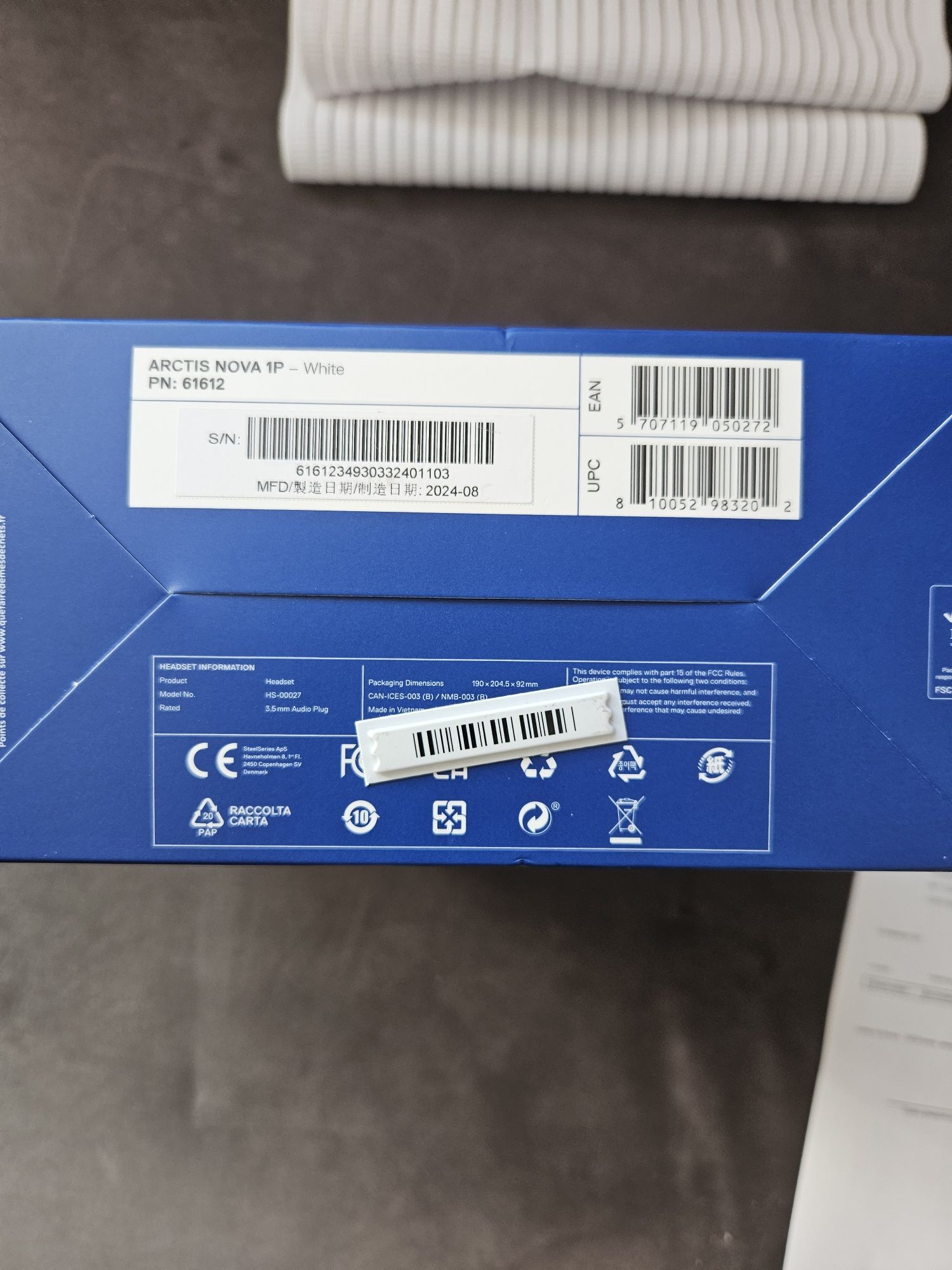 Słuchawki Arctis Nova 1P, steelseries, NOWE!!!
