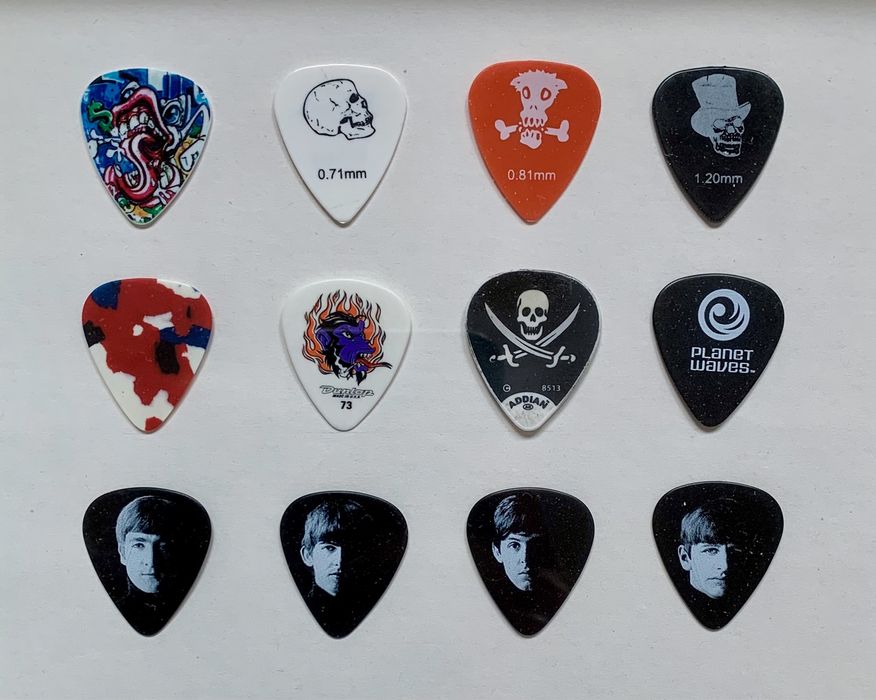 Conjunto de oito palhetas