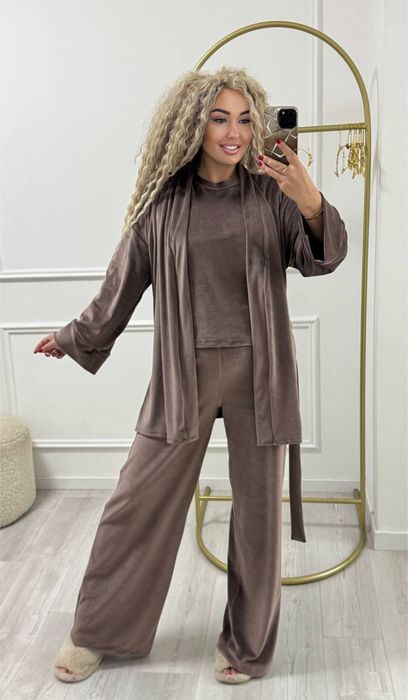 Велюровий костюм трійка