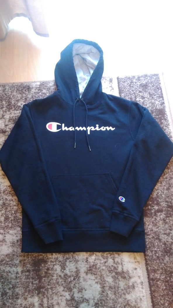 bluza z kapturem(hoodie)Champion czarna(unisex)