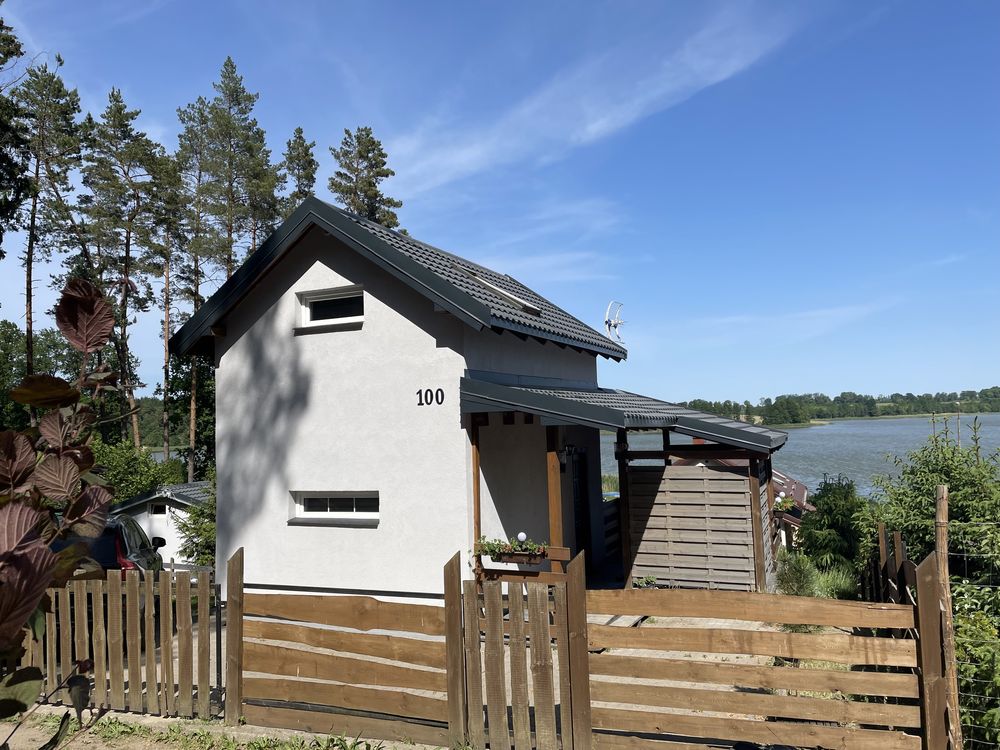 Dom letniskowy, Warmia i Mazury, Kłębowo, łódka, rower wodny, pomost