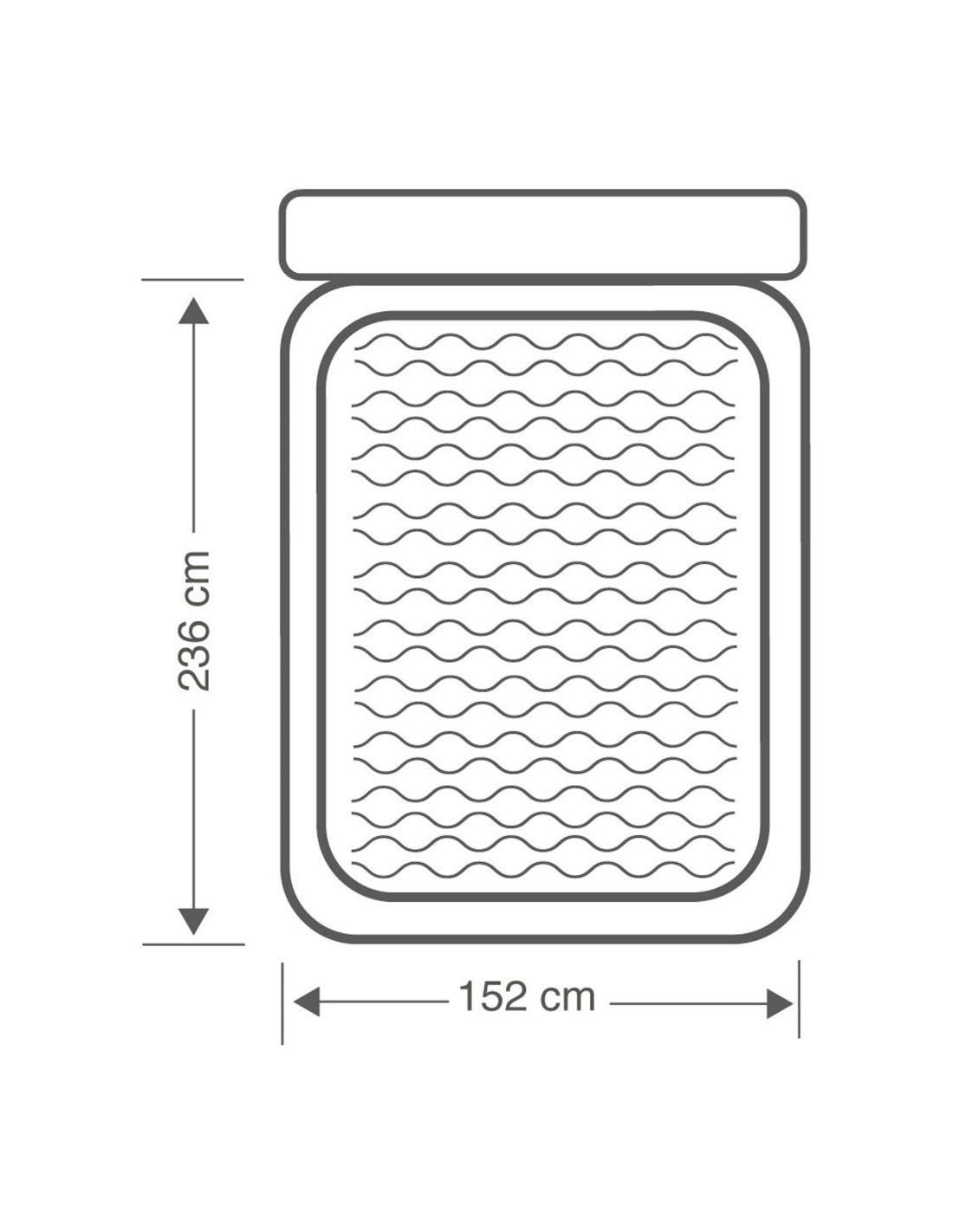 COLCHÃO INFLÁVEL DUPLO COM CABECEIRA DELUXE ULTRA PLUSH QUEEN