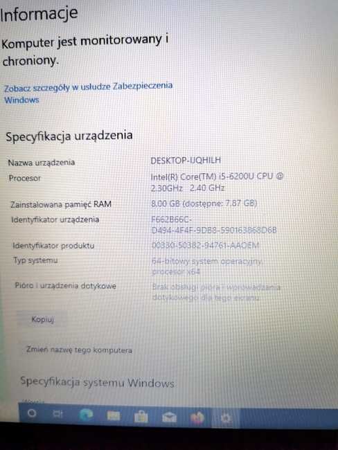 Lenovo L560 i5-6200U 8GB 256SSD Full HD W10Pro +gratis stacja dokująca