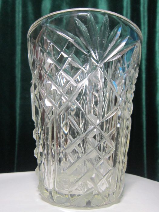 Ваза Гусь Хрустальный. Ручная работа. Редкая! 1930-1940 гг.