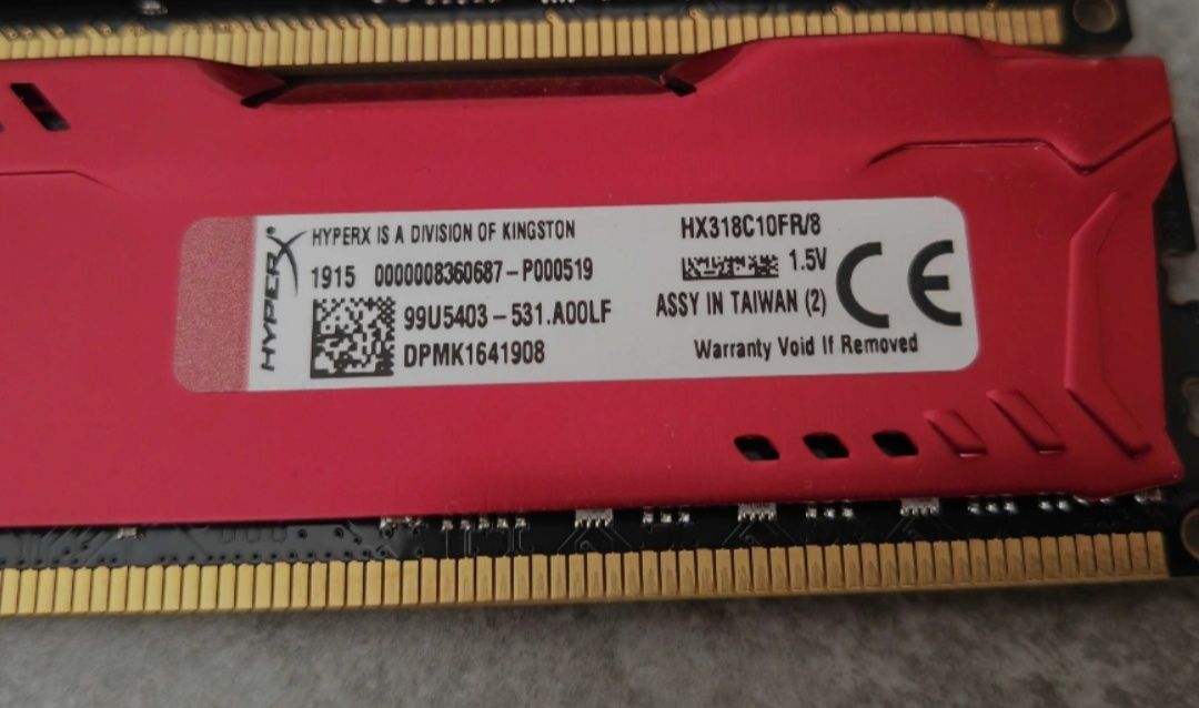 Kingston HyperX Fury DDR3 1х8gb 1866MHz