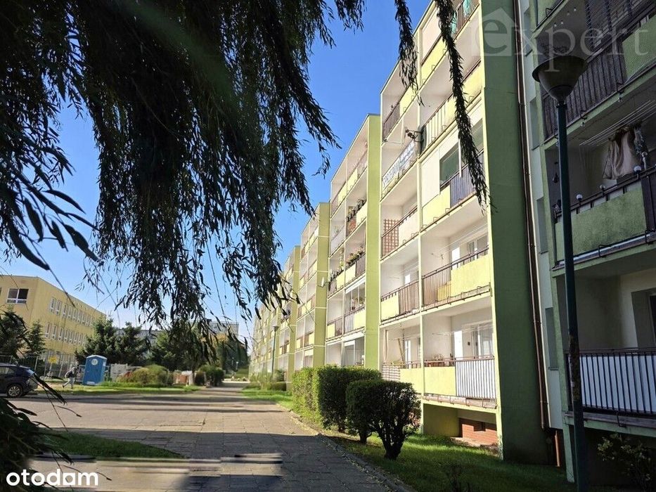 2 pokoje, 48,40 m2, duży balkon, os. zachód