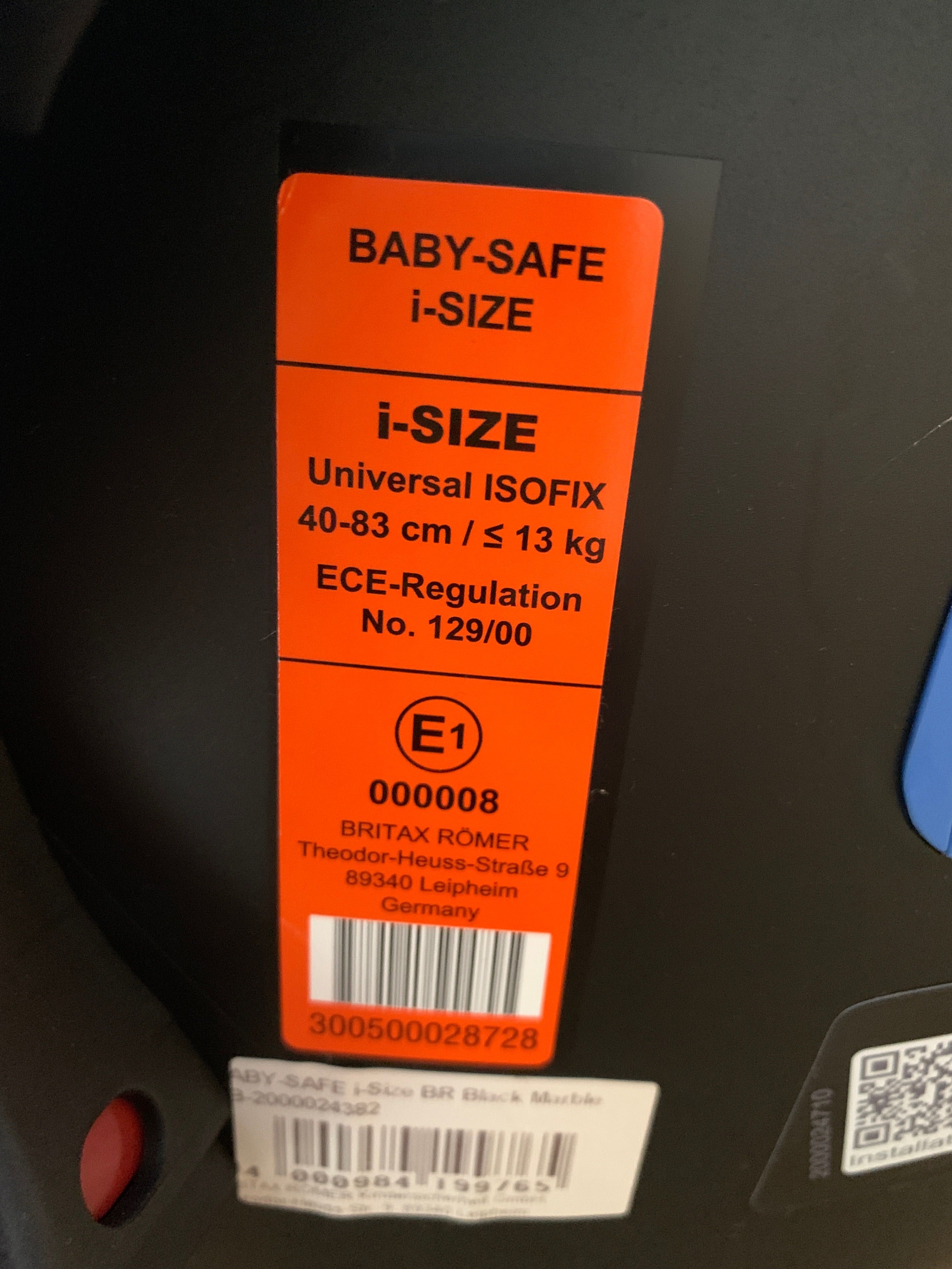 Нове дитяче автокрісло Britax Romer Baby-safe i-size (0+ до 13кг)