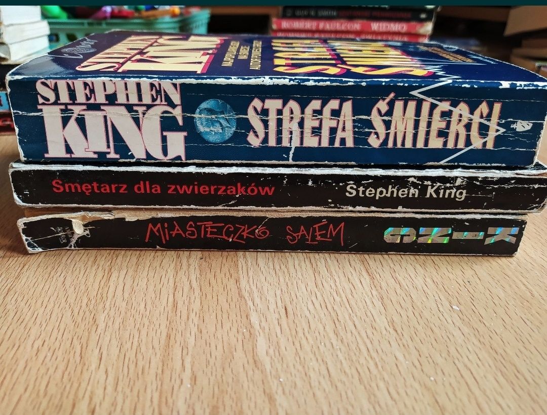 Stephen King - zestaw książek- horrory- stare wydania