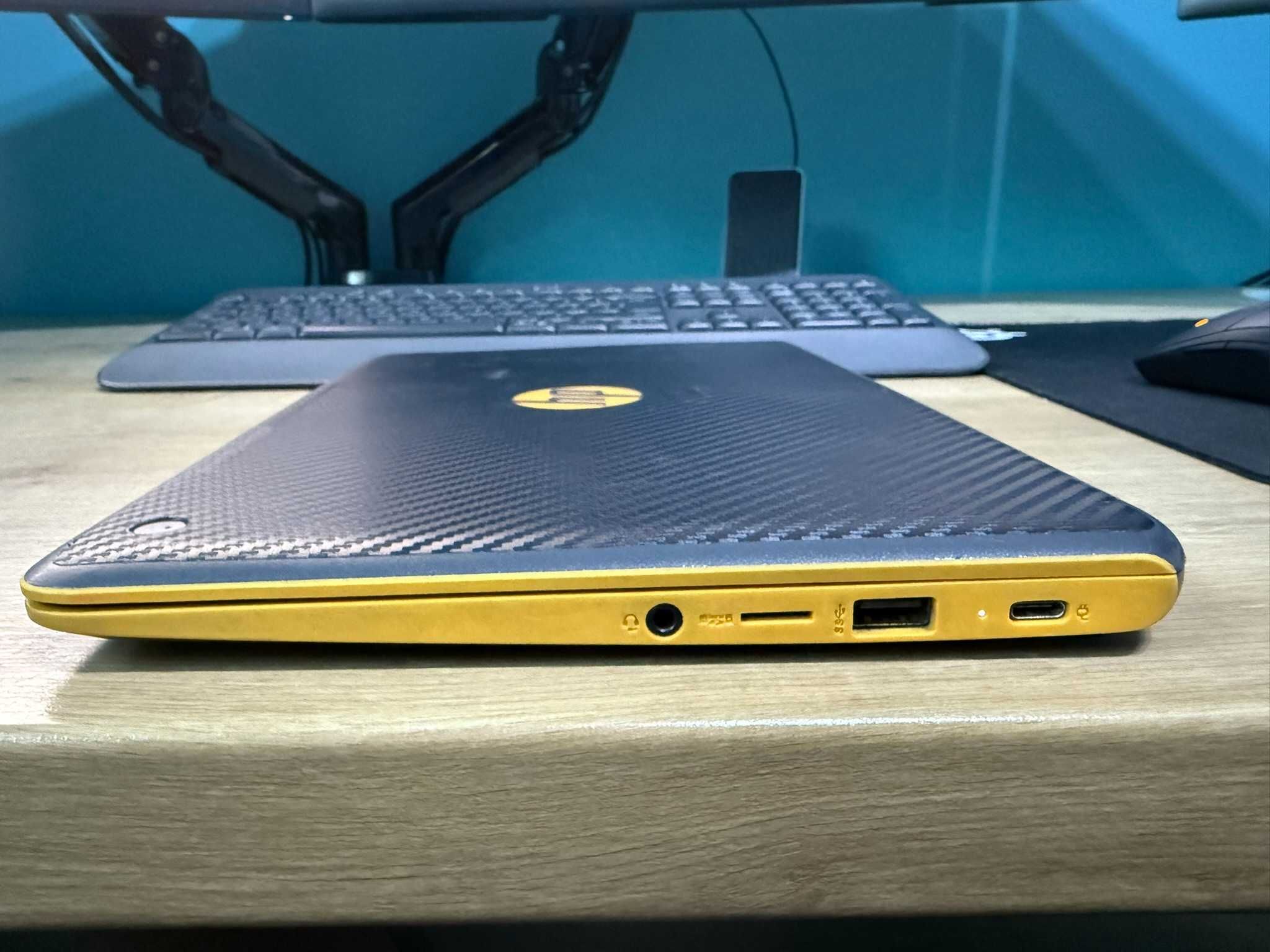 Dotykowy Laptop HP 11 Szaro Pomarańczowy, bateria 5h