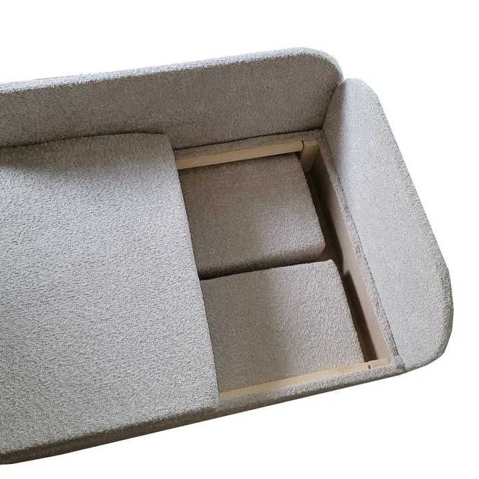 Leżanka tapczanik fotel narożnik Kubuś materiał bukle bukla boucle
