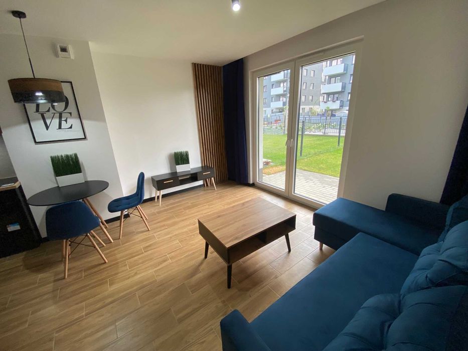 Komfortowe mieszkanie z ogródkiem 40m2 w pełni umeblowane Nowa Środula