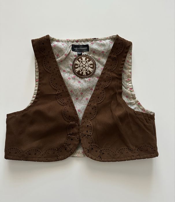Brązowa kamizelka KappAhl 110 / 116