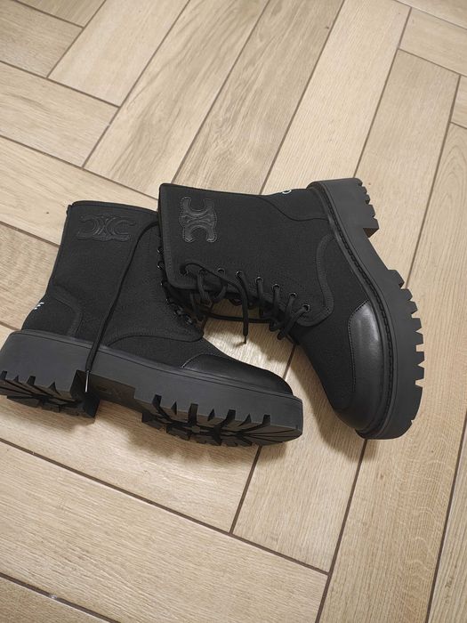 Nowe Buty celine. Skórzane buty pasują na rozmiar 39