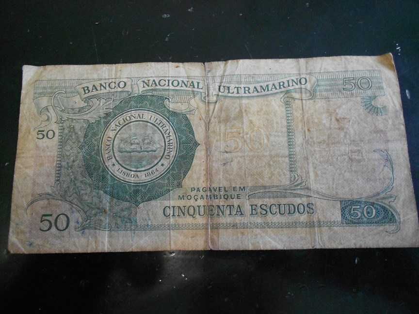 Nota do Banco Nacional Ultramarino 1970