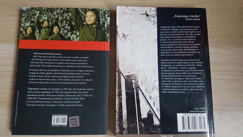 2 książki Nazywam się numer cztery, Kolęda dla..