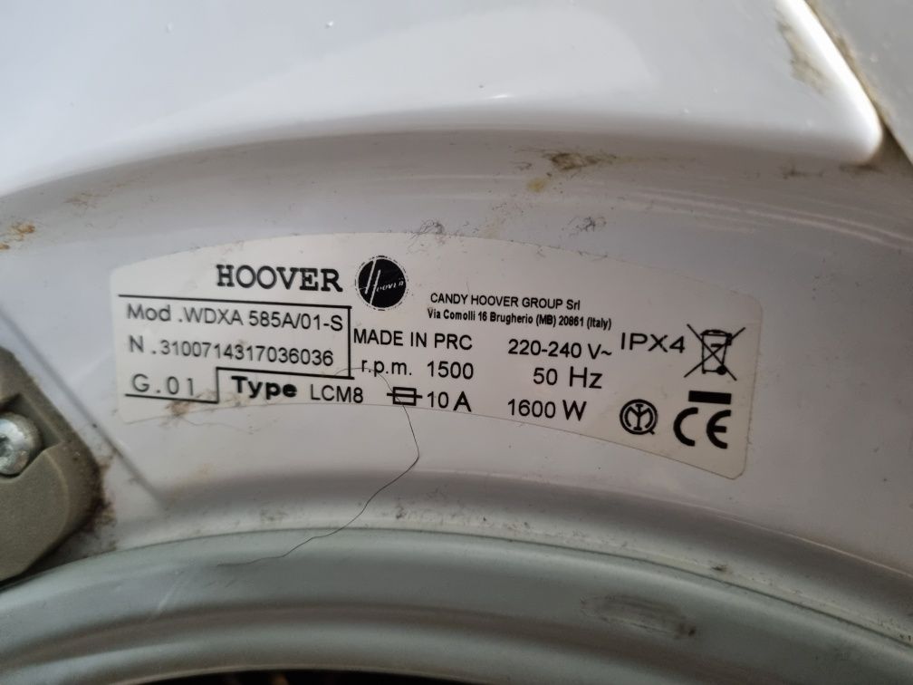 Máquina lavar e secar roupa Hoover 8+5kg