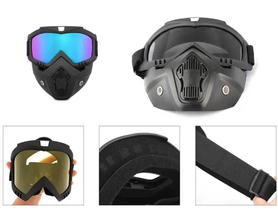 Maska HD gogle okulary cross quad motor airsoft enduro paintball