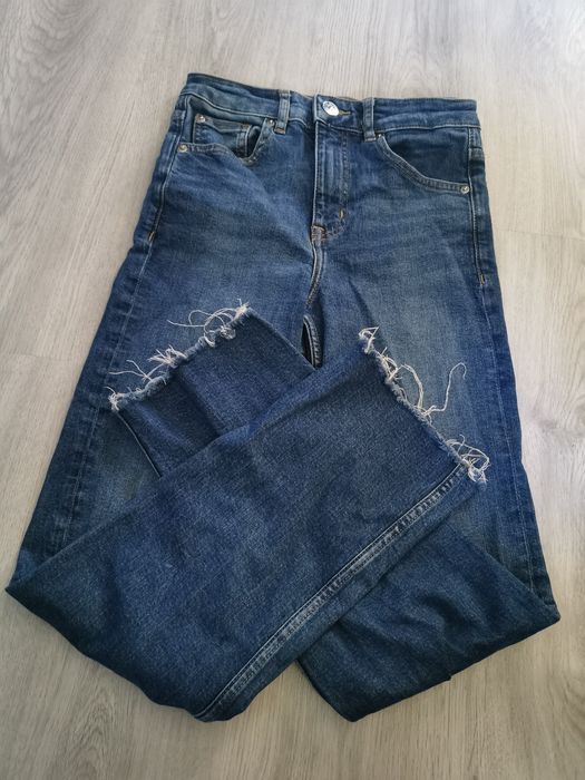 Spodnie z wysokim stanem H&M S