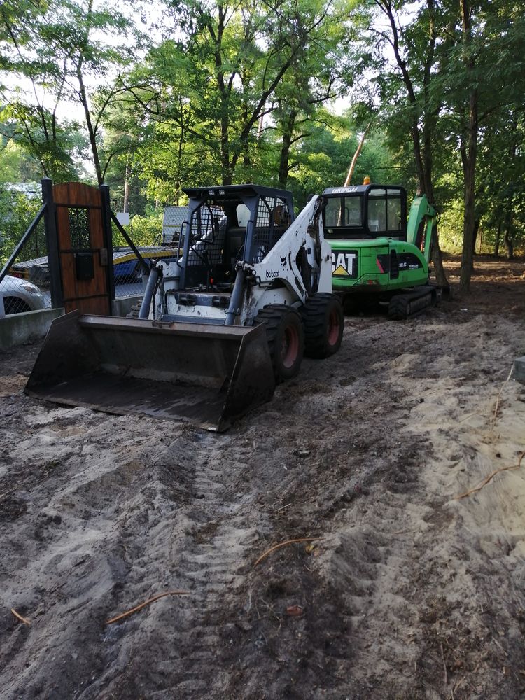 Minikoparka usługi prace ziemne koparka transport Otwock Warszawa