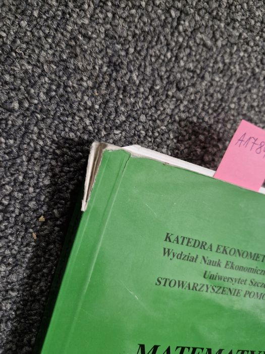 A1784. "Matematyka dla studentów kierunków ekonomicznych" Praca zbioro