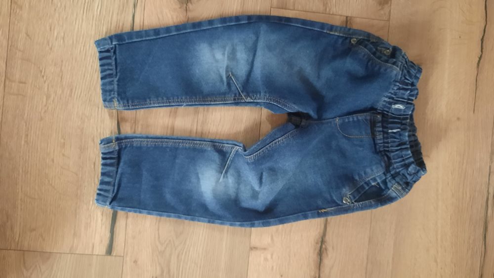 Spodnie jeansowe joggersy joggery 98
