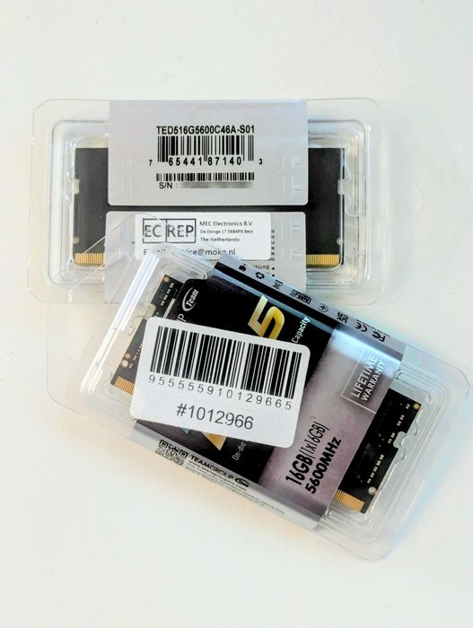 Оперативна пам'ять для ноутбука TeamGroup SODIMM DDR5-5600 4x16Gb CL46