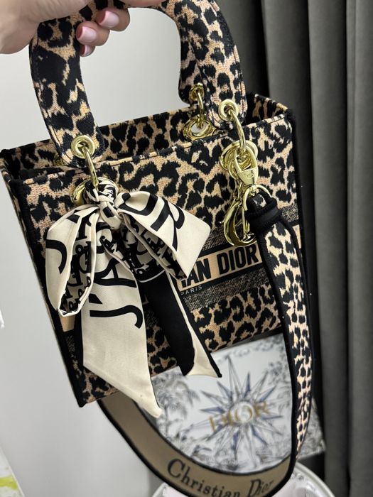 Сумка dior леопард