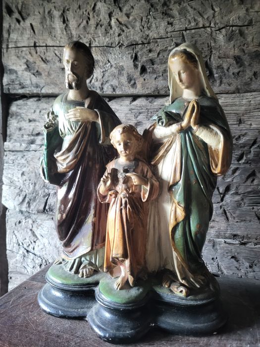 Święta Rodzina Stara figurka