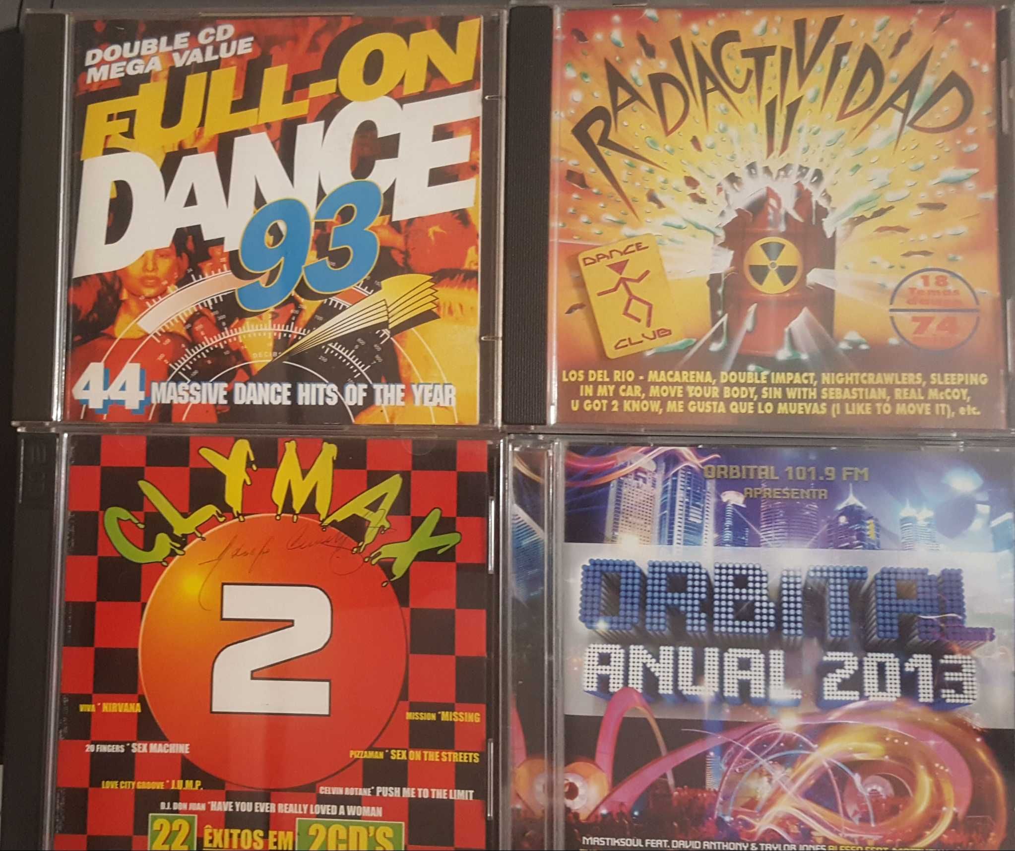 CD Dance93, Radiactividad95, Clymax96, Grammy98, Reggae98. Orbital2013