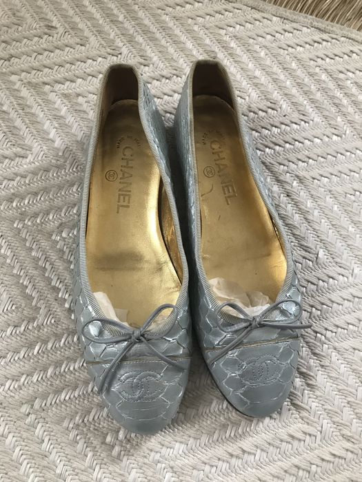 Chanel Балетки , питон - оригинал.