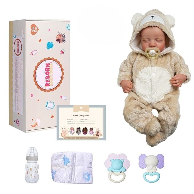 BABESIDE Ręcznie Robione Realistyczne Lalki Reborn Baby Boy 43 cm.