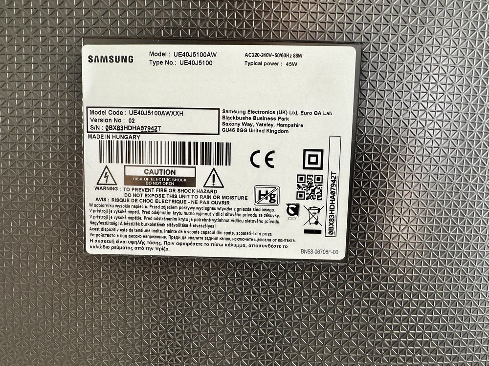 Telewizor LED Samsung UE40J5100AW 40" Full HD czarny