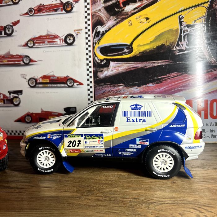 Bmw X5 E53 Rally X-Raid Dakar skala 1:18 Solido H.Magne L.Alphard