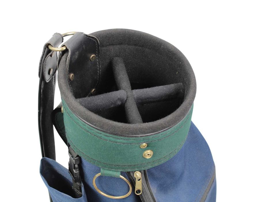 CART Bag torba golfowa do golfa na wózek granatowa zielona z kapturem