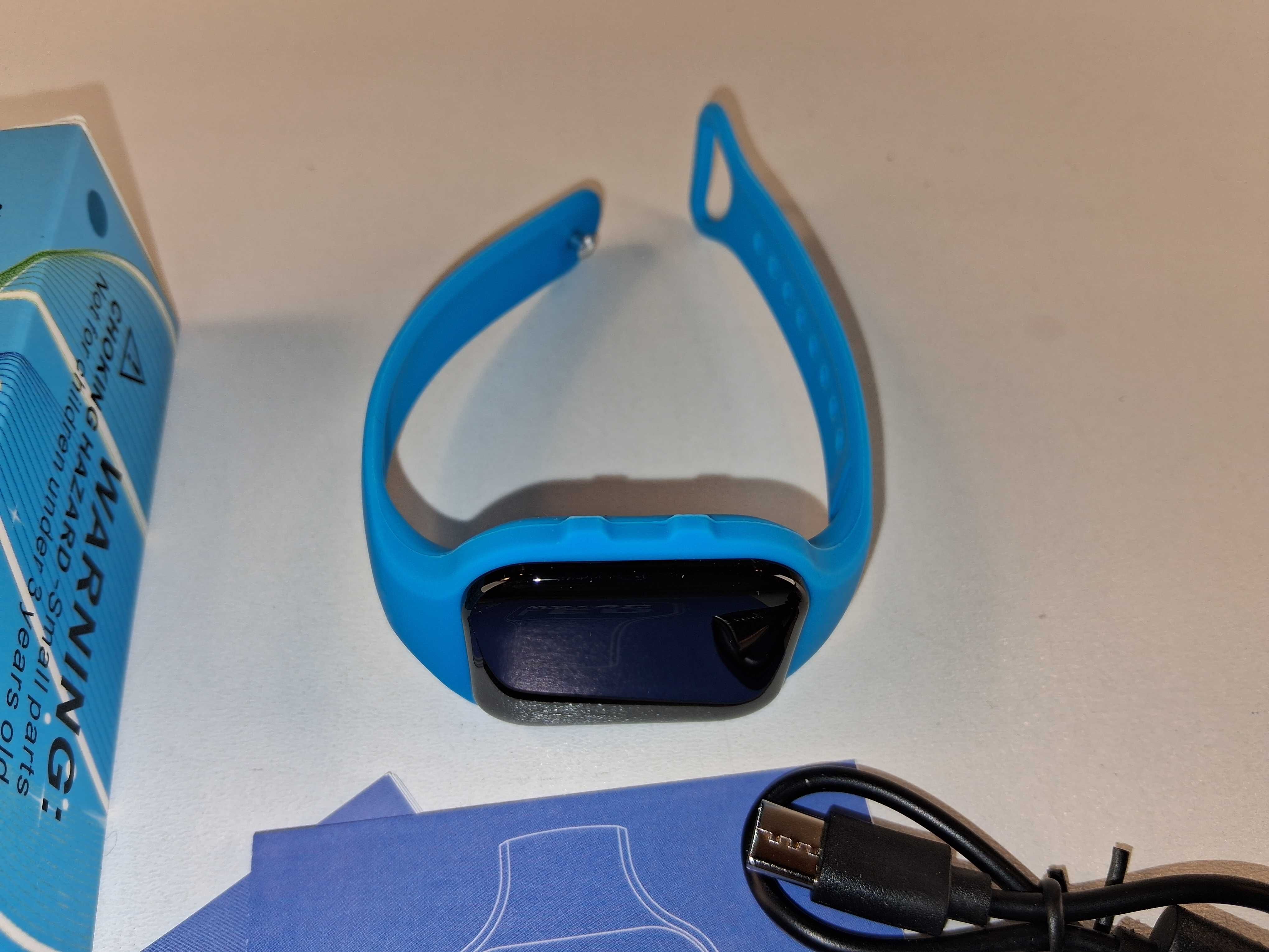 E116 Opaska Fitness Krokomierz HUYVMAY NiebieskaLED Smartwatch Zegarek