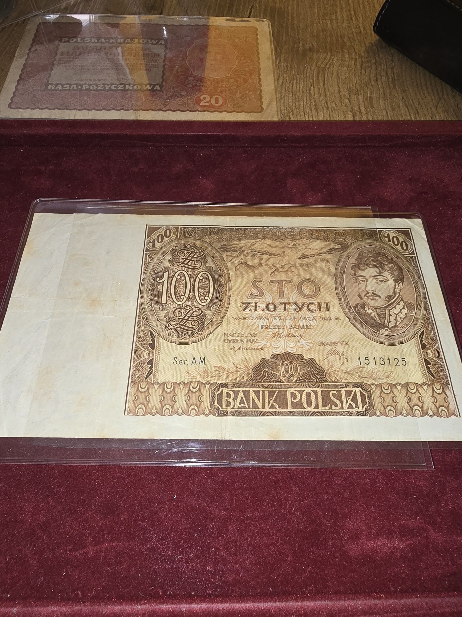 Banknoty PRL, 100 zl 20 marek 10 zl