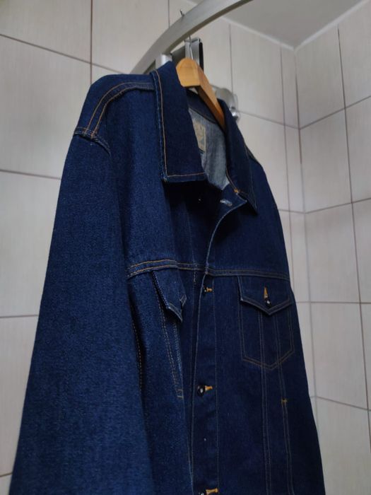 bluza kurtka XL  męska ciemny dark Jeans jeansowa long life quality XL