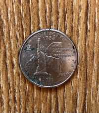 Moneta okolicznościowa Quarter Dollar USA New York 1788
