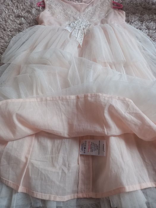сукня плаття  на свято ніжно рожеве фатін 110 116
