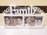 Фоторамка колаж сімейна Family. На 2 фото. Мультирамка