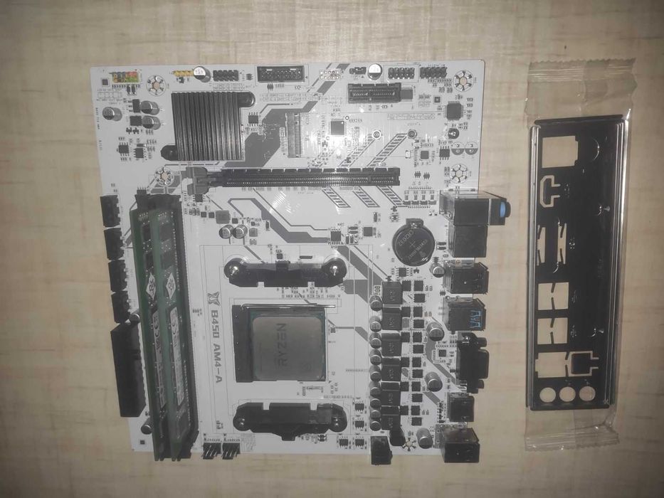 Комплект AMD Ryzen 7 1700x + MACHINIST B450M + 8Гб ОЗУ +кулер